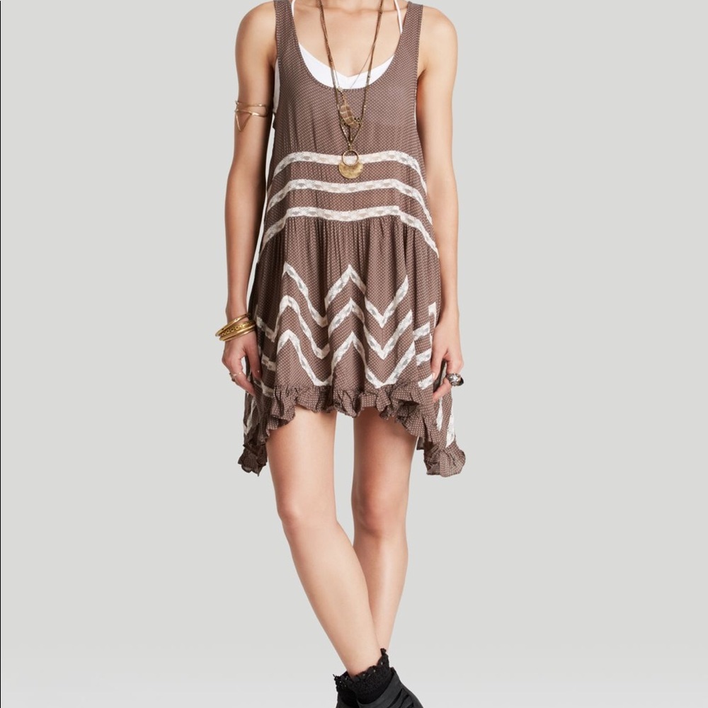 Free People Voile & Lace Trapeze Dress